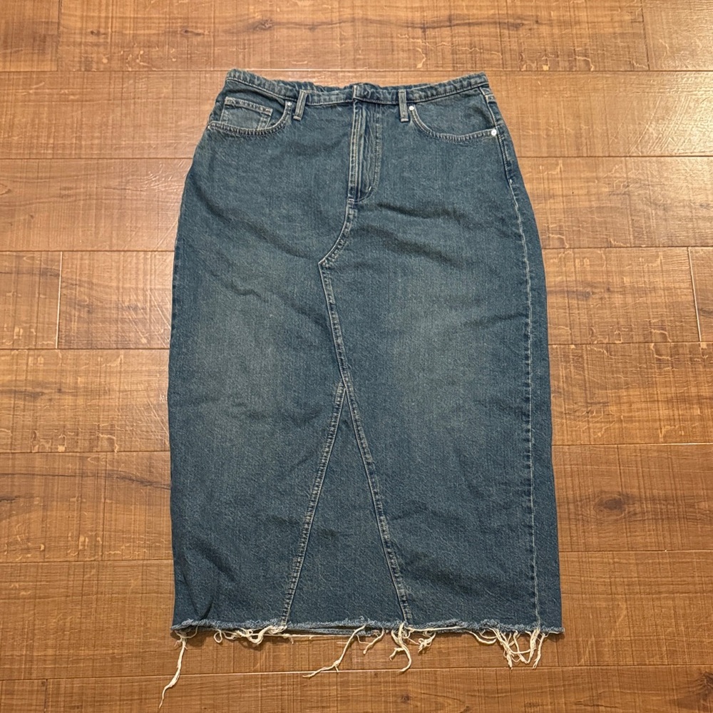 Cotton On Blue Denim Maxi Skirt